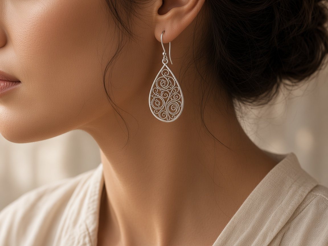 Aretes Sami en oreja